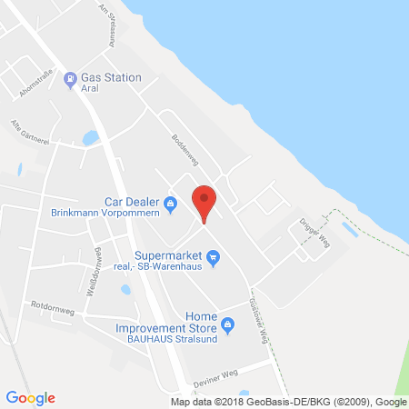 Kartenansicht Bluel Autoteile GmbH - Automatentankstelle