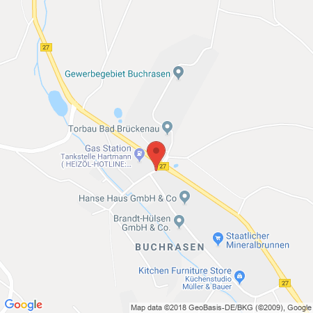 Kartenansicht Freie Tankstelle Hartmann