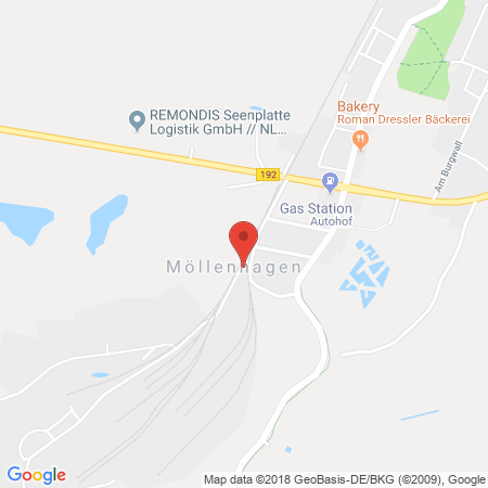 Kartenansicht Hoyer Tanktreff Möllenhagen