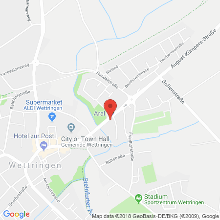 Kartenansicht ARAL