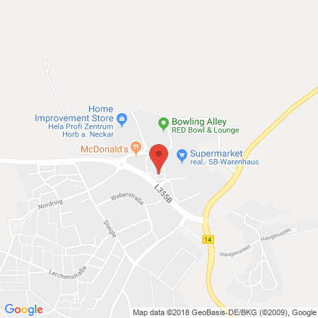 Kartenansicht Supermarkt-Tankstelle am real,- Markt