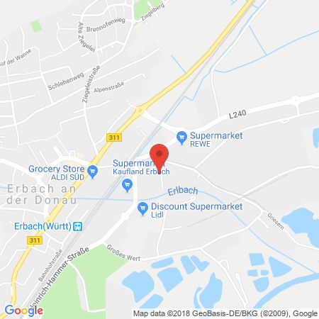 Kartenansicht Autohaus Hasieber