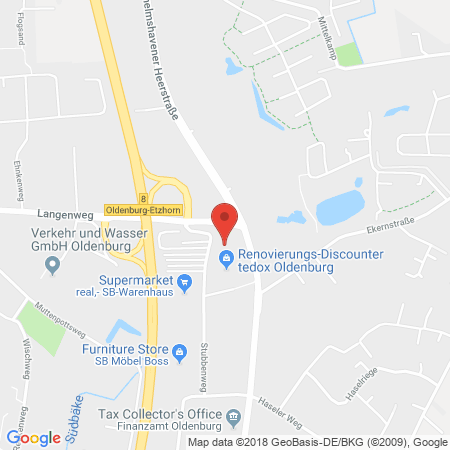 Kartenansicht Supermarkt-Tankstelle am real,- Markt