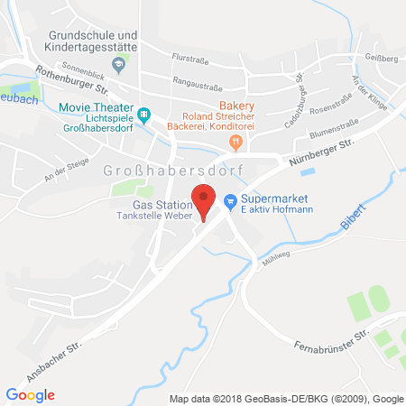 Kartenansicht Tankstelle Weber Inh. Dieter Weber