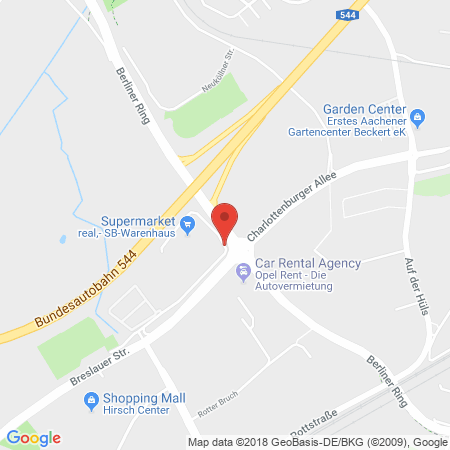 Kartenansicht Supermarkt-Tankstelle am real,- Markt