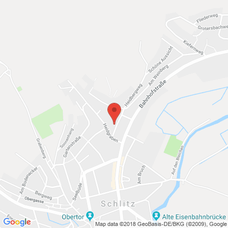 Kartenansicht Raiffeisen Vogelsberg GmbH