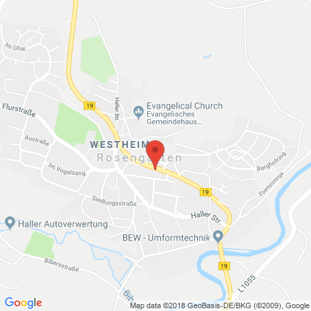 Kartenansicht LD Tankstelle Westheim