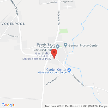 Kartenansicht freie Tankstelle