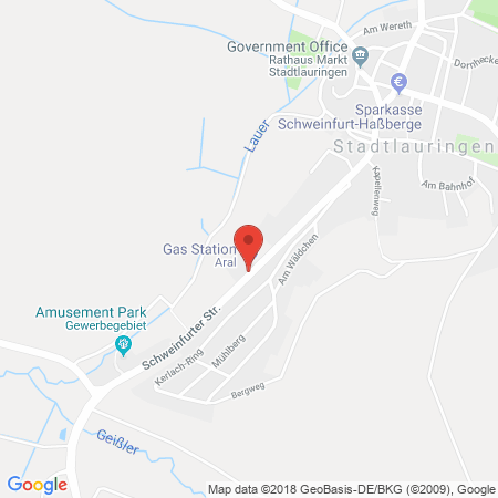 Kartenansicht ARAL