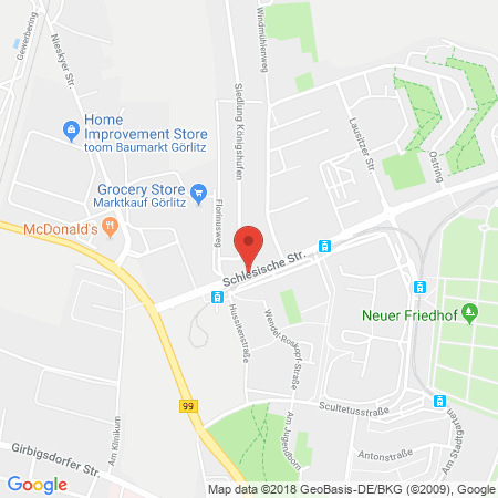 Kartenansicht Autohaus Liske