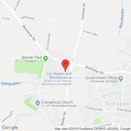 Kartenansicht Tankstelle Everinghoff