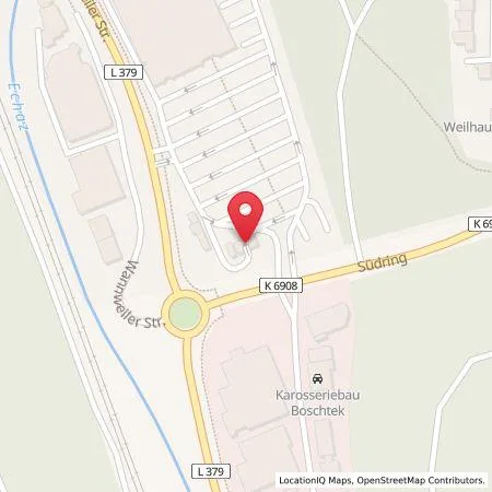 Karte Supermarkt-Tankstelle