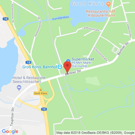 Kartenansicht STAR Tankstelle Groß Köris