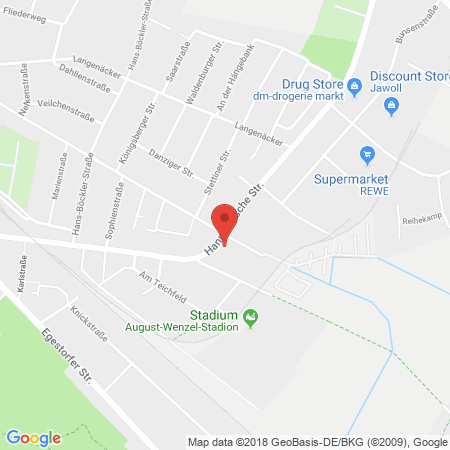 Kartenansicht Rakelbusch