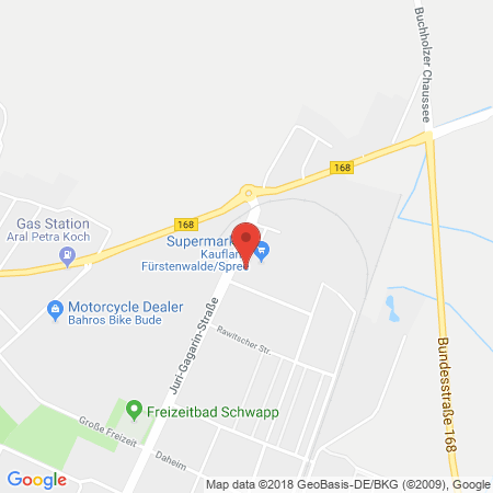 Kartenansicht Supermarkt