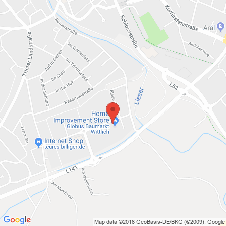 Kartenansicht Globus Baumarkt