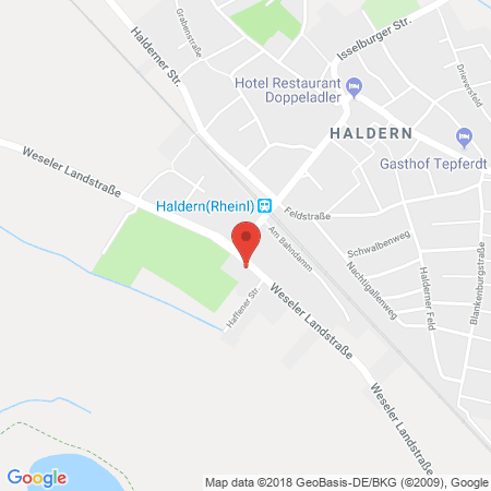 Kartenansicht BFT - Tankstelle Rees-Haldern