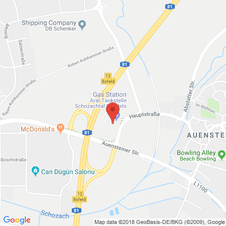Kartenansicht ARAL