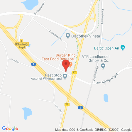 Kartenansicht Autohof Wikinger Land