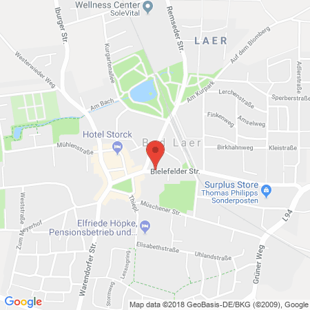 Kartenansicht budget öl