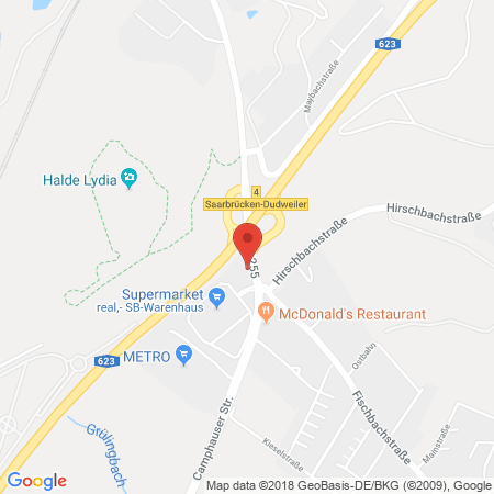 Kartenansicht Supermarkt-Tankstelle am real,- Markt