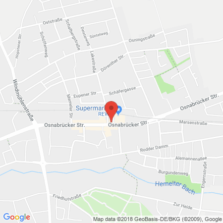 Kartenansicht Tankstelle Wenker