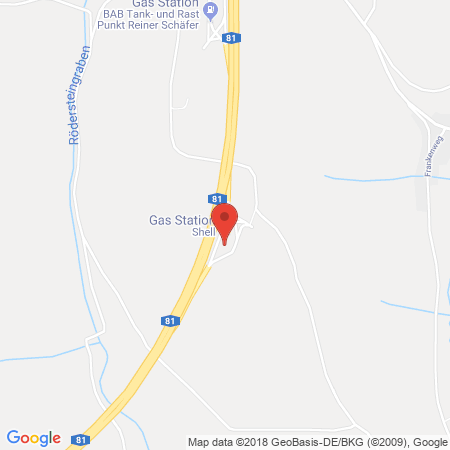 Kartenansicht Shell