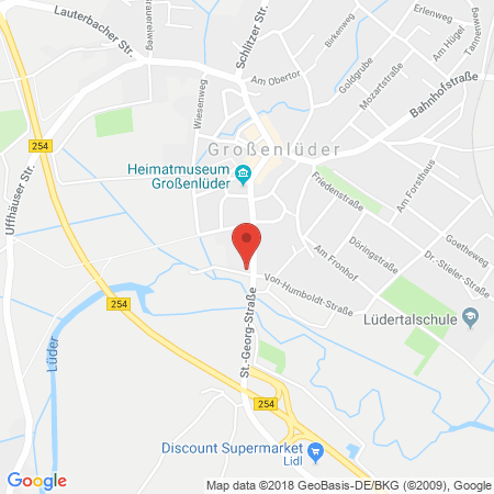 Kartenansicht Aral-Tankstelle Atzert