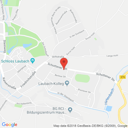 Kartenansicht bft - Tankstelle Laubach