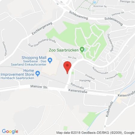 Kartenansicht Supermarkt-Tankstelle am real,- Markt