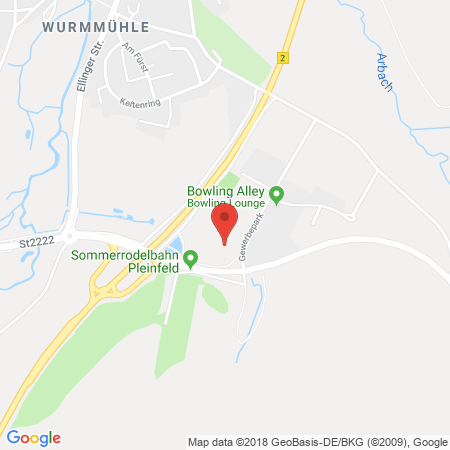 Kartenansicht Tankstelle Gewerbepark