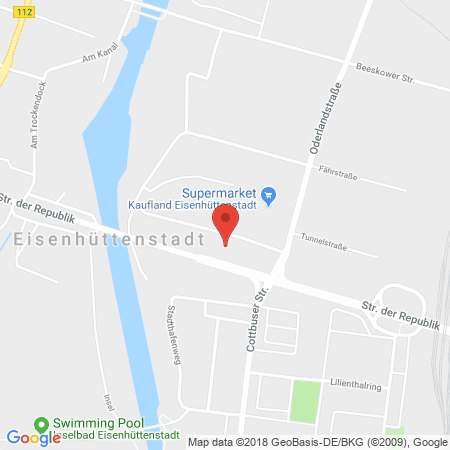 Kartenansicht Supermarkt