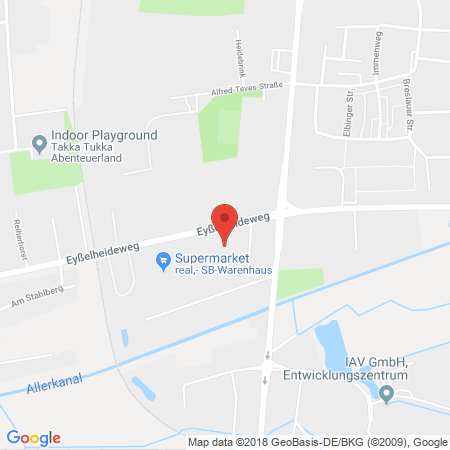 Kartenansicht Supermarkt-Tankstelle