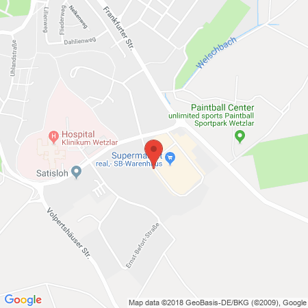 Kartenansicht JET am Real-Markt Wetzlar