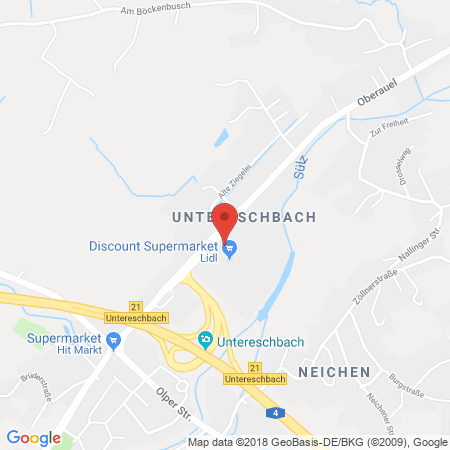 Kartenansicht Bosch-Car-Service Rhein-Berg