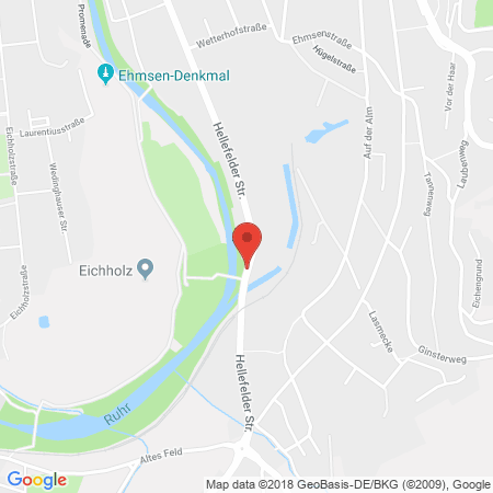 Kartenansicht Tankstelle Grüne