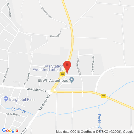 Kartenansicht Westfalen