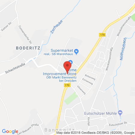 Kartenansicht Supermarkt-Tankstelle am real,- Markt