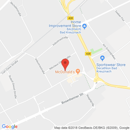 Kartenansicht Supermarkt-Tankstelle am real,- Markt