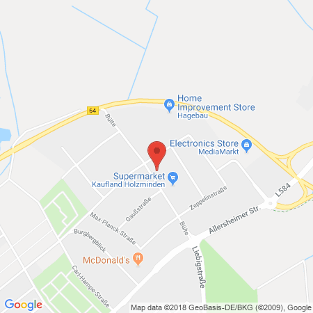 Kartenansicht Supermarkt-Tankstelle