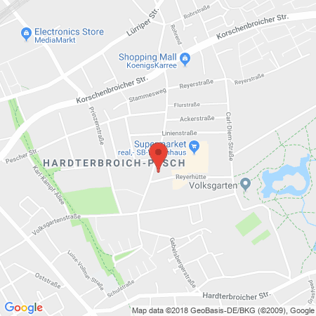 Kartenansicht Supermarkt-Tankstelle am real,- Markt