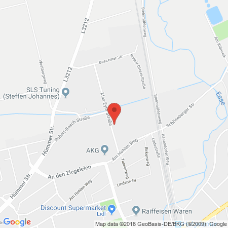 Kartenansicht DONIG ARAL-Vertrieb