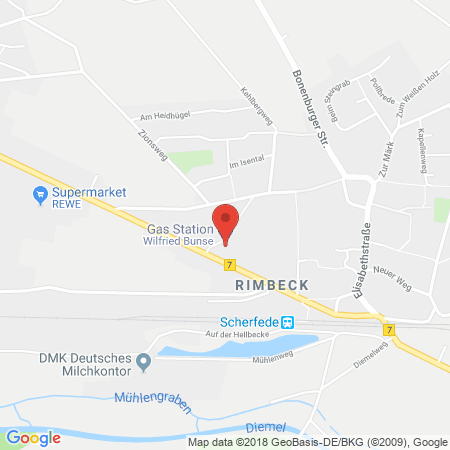 Kartenansicht freie Tankstelle