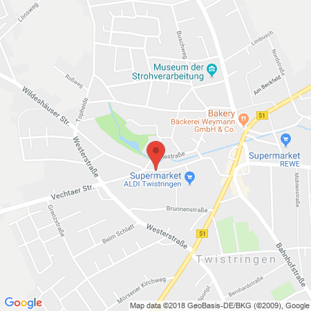 Kartenansicht Vano GmbH Aral Tankstelle