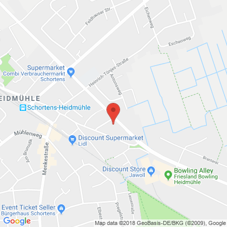 Kartenansicht Tankstelle Mettjes