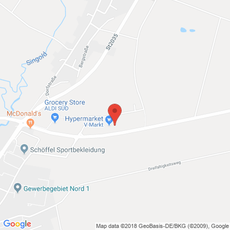 Kartenansicht V-Markt Schwabmünchen