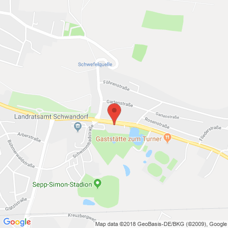 Kartenansicht freie Tankstelle