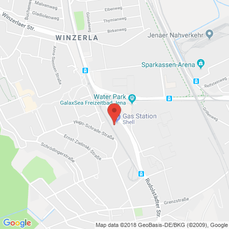 Kartenansicht Shell
