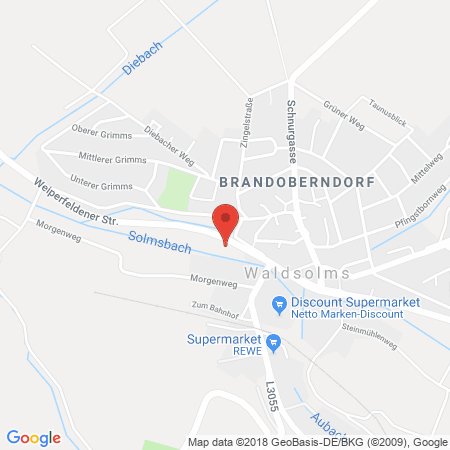 Kartenansicht Tankstelle Ruehl