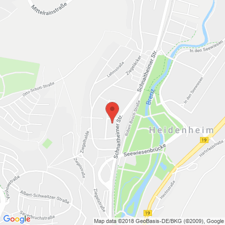 Kartenansicht LD Tankstelle Heidenheim